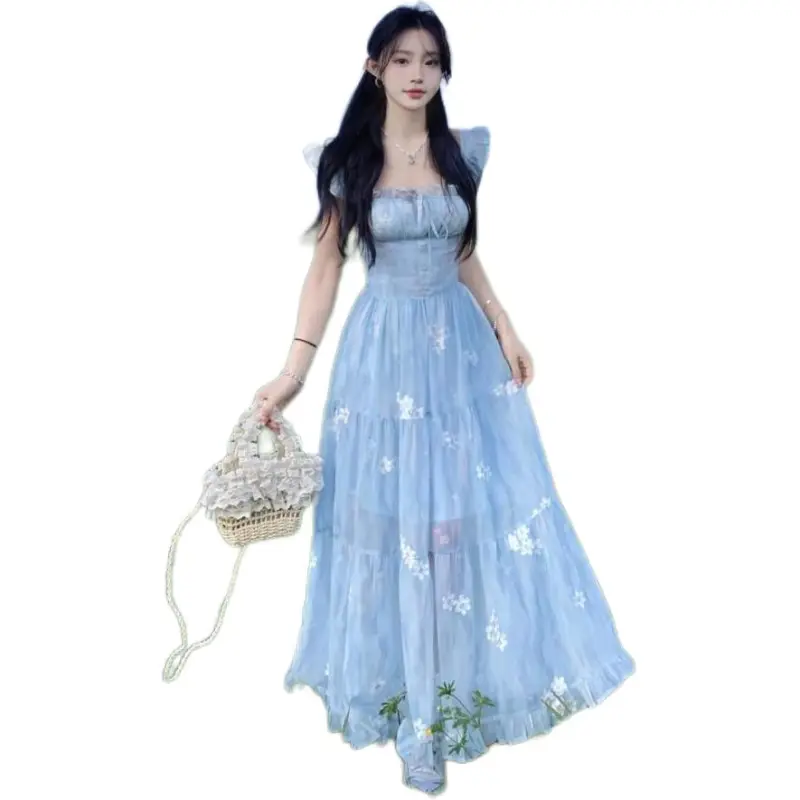 Mu Xiao Xin Short Sleeved Dress Women's-3
