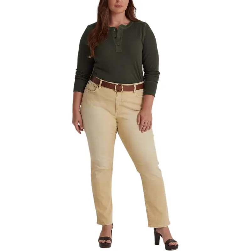 LAUREN RALPH LAUREN T Shirt Women's Dark Tropical Olive-2