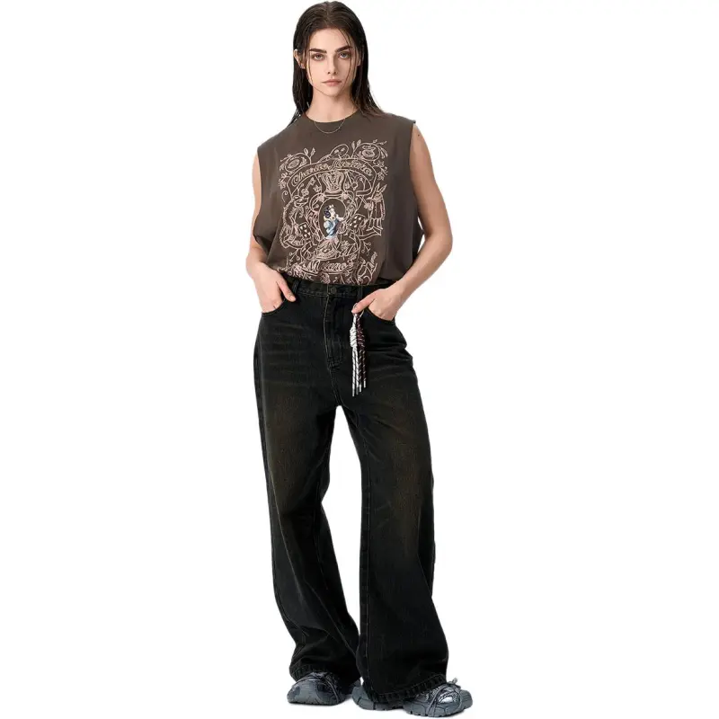 Charlie Luciano Jeans Unisex Gray-2