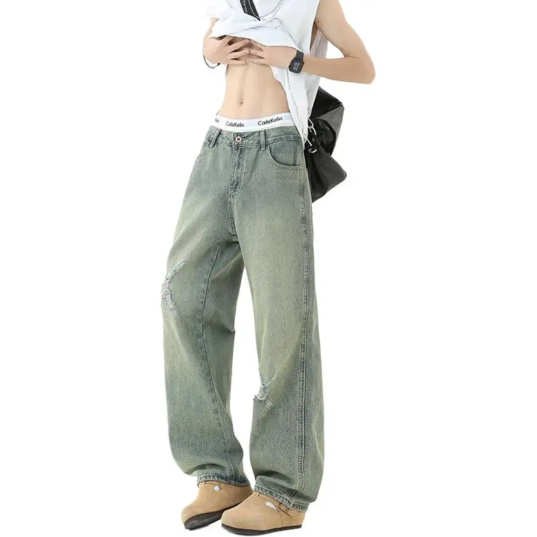 FOREVER 21 Jeans Unisex Vintage Blue-5