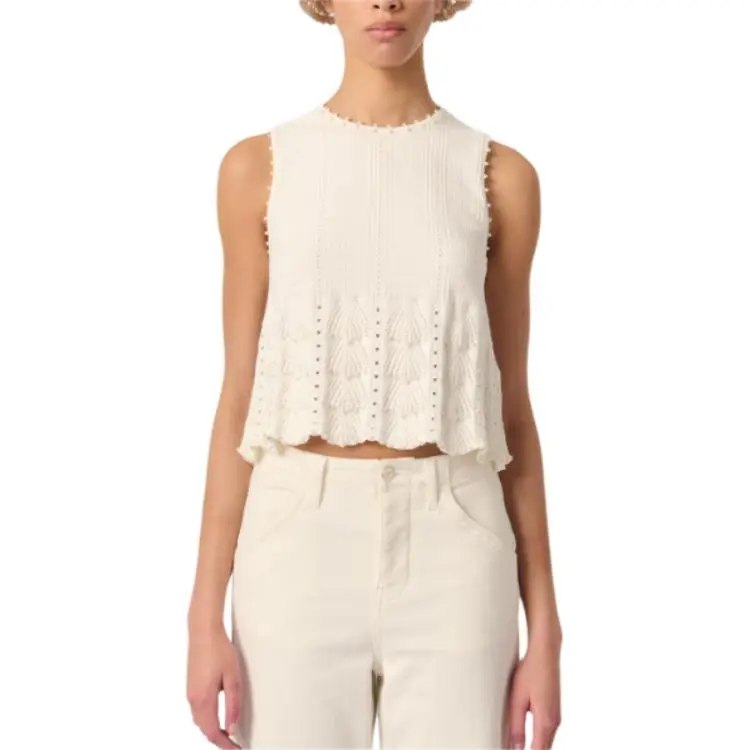 Maje Faux pearl detailed Top-4