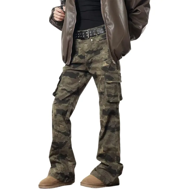 LESS BEARS Jeans Unisex Camouflage-2