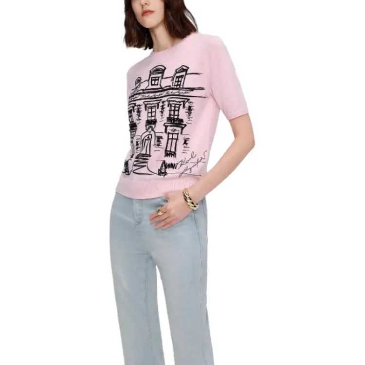 KARL LAGERFELD SS25 Sweater Women's Pink-5