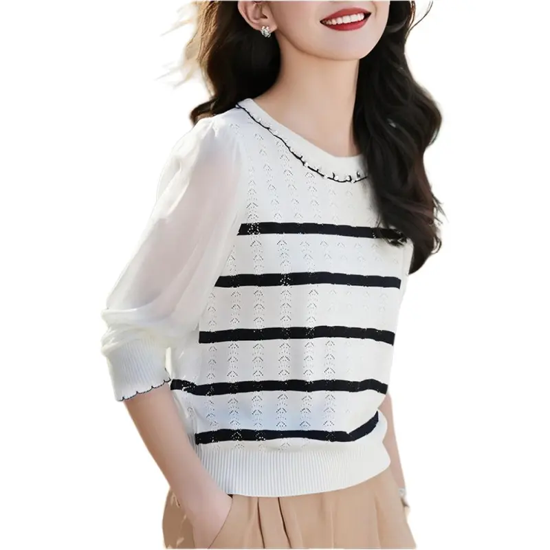 Flowers In Water Knitwear Women's-3