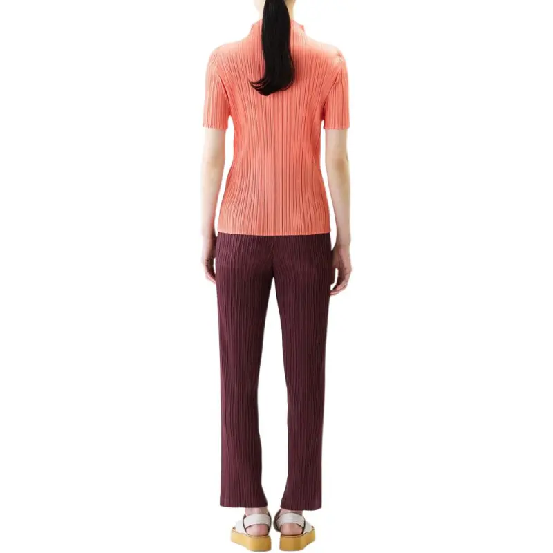 PLEATS PLEASE ISSEY MIYAKE Casual Pants Women's Red Brown-2
