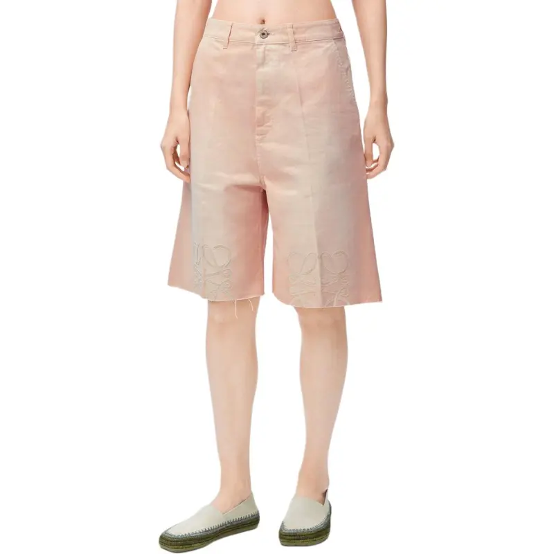 LOEWE Anagram Shorts 'Light Pink'-3
