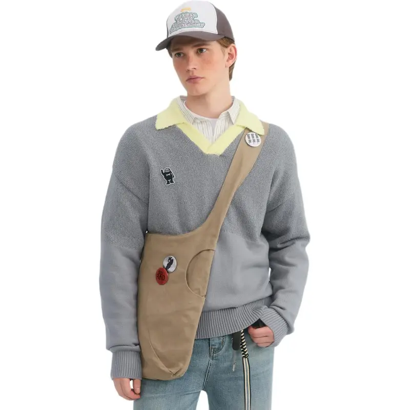 MYSAMESAME Sweater Unisex Gray In Stock-1