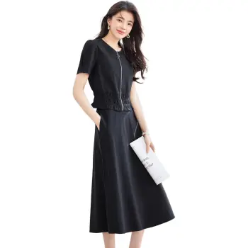 Like The Age Of Water Summer Skirt Set Women's Black
