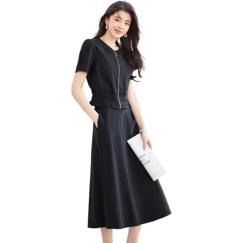 Like The Age Of Water Summer Skirt Set Women's Black