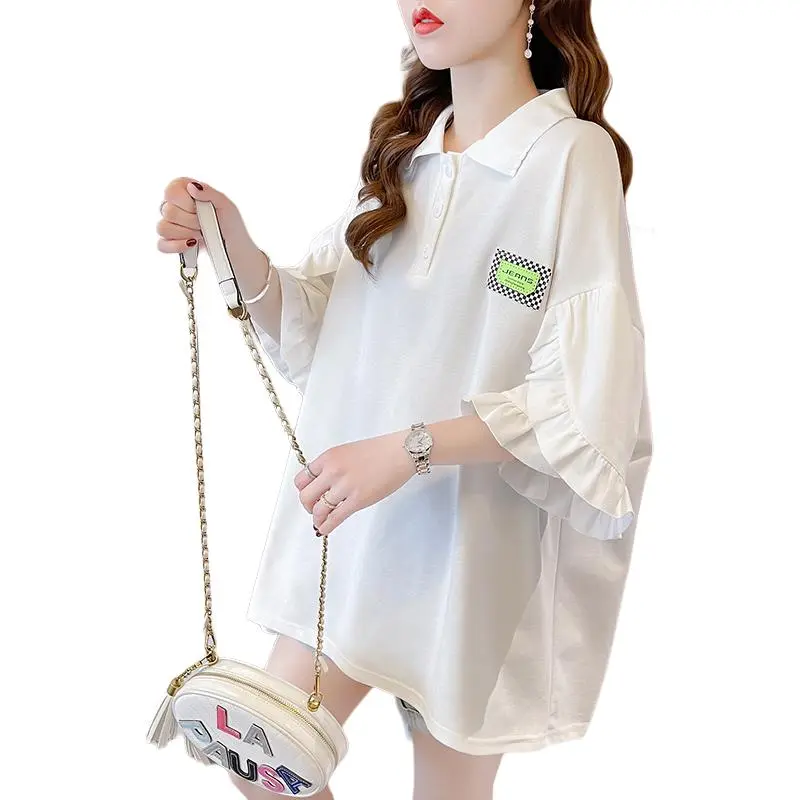 GOSO Drop Shoulder Sleeve T Shirt Women's-8