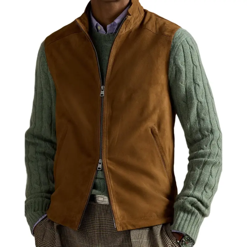 Polo Ralph Lauren Vest Men's Brown Coffee Shop-5
