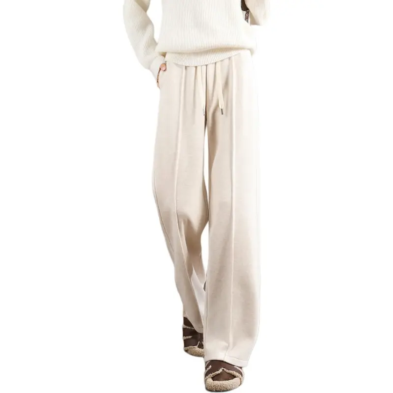 Weixi Casual Pants Women's Ecru-3