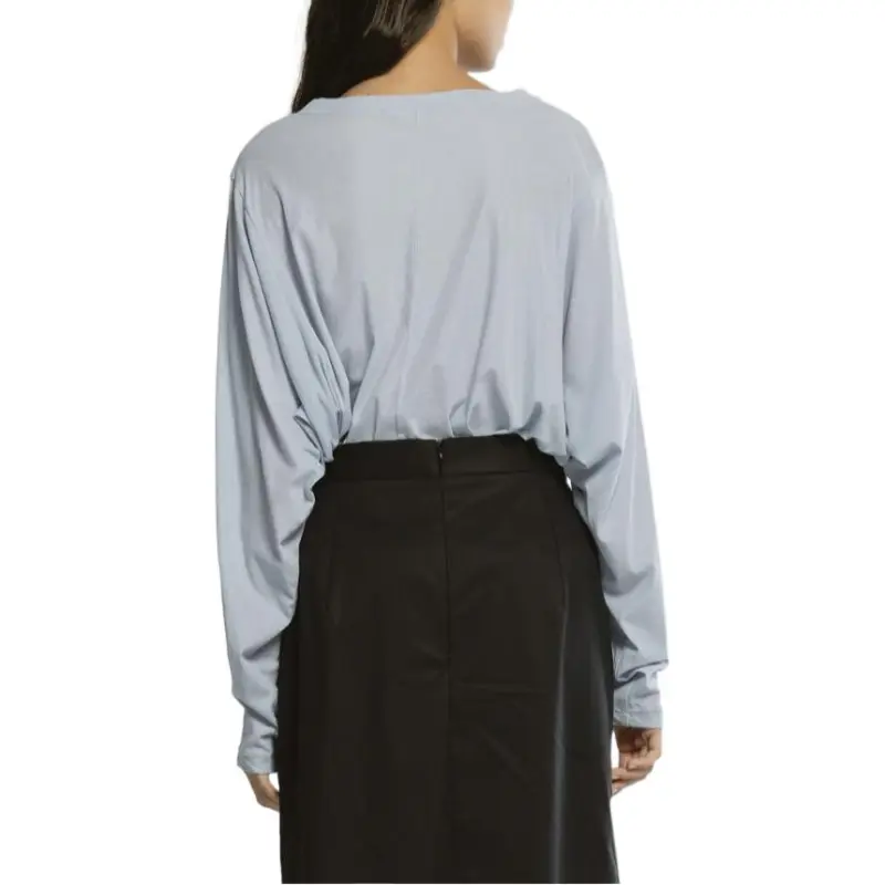 CINOH T Shirts Women's Sax Blue-5