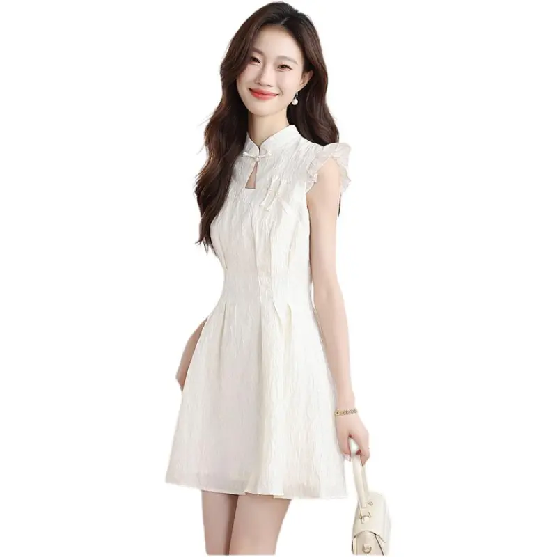 Mu Xiao Xin Short Sleeved Dress Women's-9