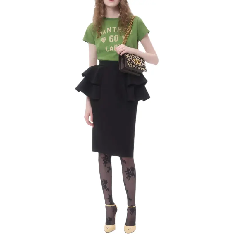 Valentino Crepe Couture Skirt-1