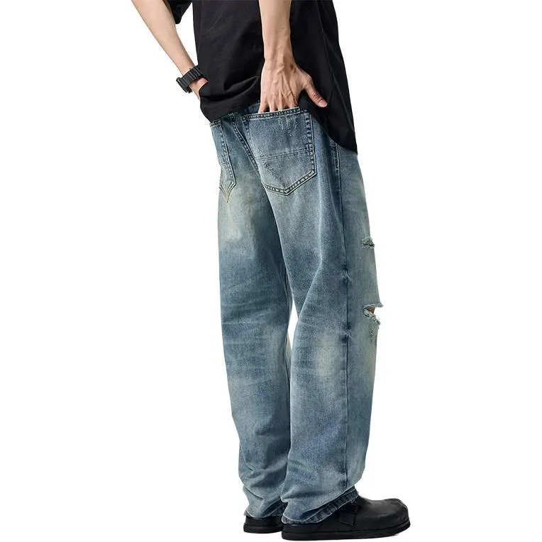 SONGS ALONG Jeans Unisex Light Blue-1