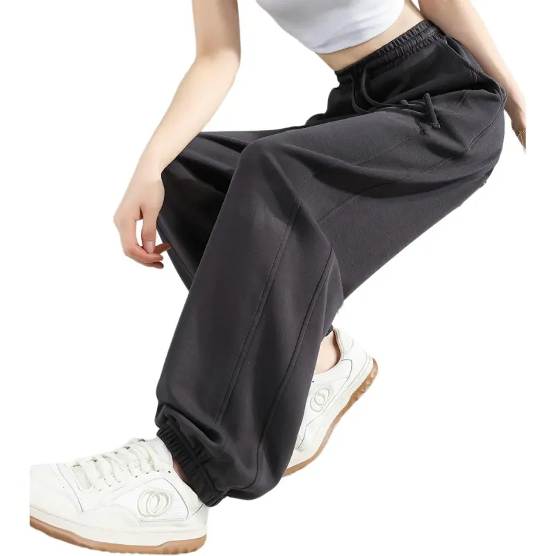 Tonlion Casual Pants Women's Dark Gray-10