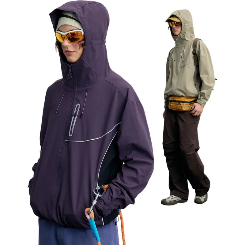 MYSAMESAME Water Resistant Windbreaker Jacket Unisex-1