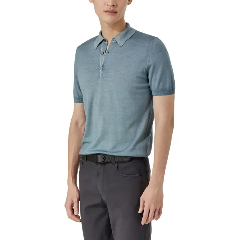 Canali Polo Shirts Men Green-1