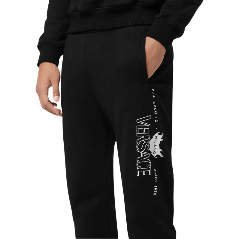 VERSACE Logo Printed Sweatpants-4
