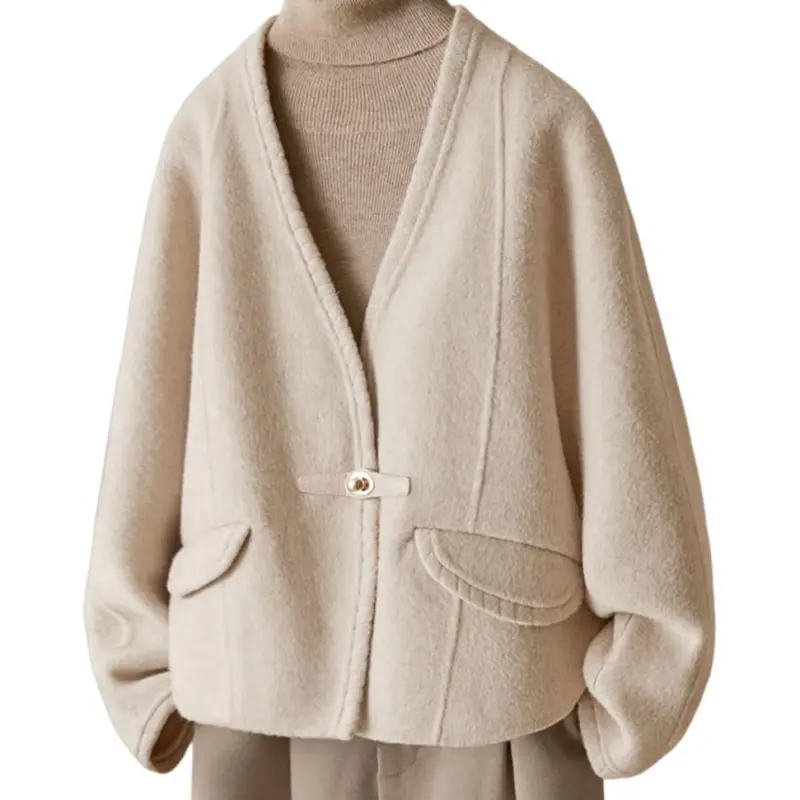 IHIMI Coat Women's Elegant Beige-2
