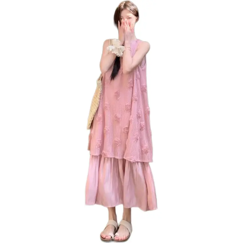 Mu Xiao Xin Sleeveless Dress Women's-3