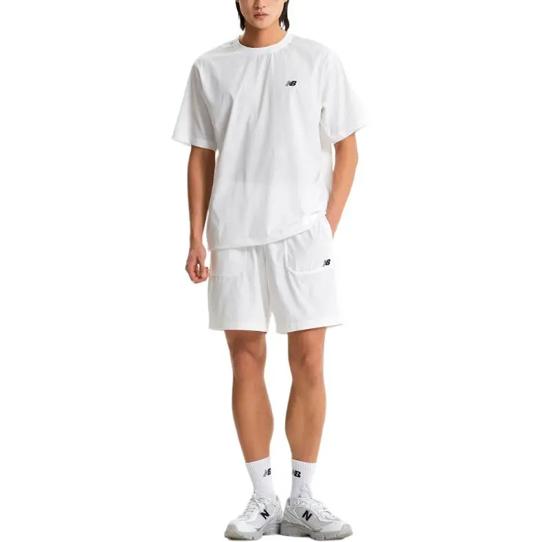 New Balance SEMI OVER FITUNI SUMMER T Shirt Unisex White-1