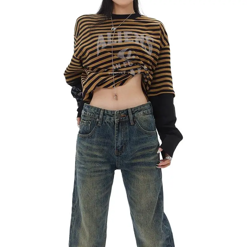 Kazakhstan Jeans Women's Vintage Blue-5