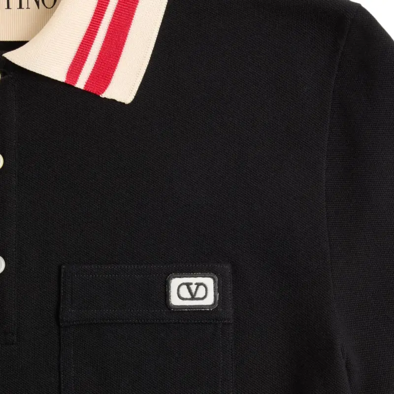 Valentino VLogo Signature patch Polo Shirt-2