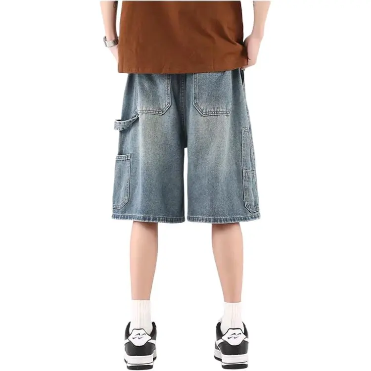 KVIV Denim Shorts Men's Light Blue Main Editor's Recommendation-3