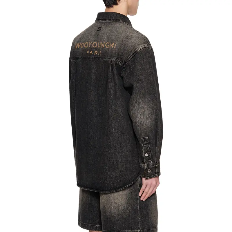 WOOYOUNGMI SS25 Denim Jacket Men's Gray-6