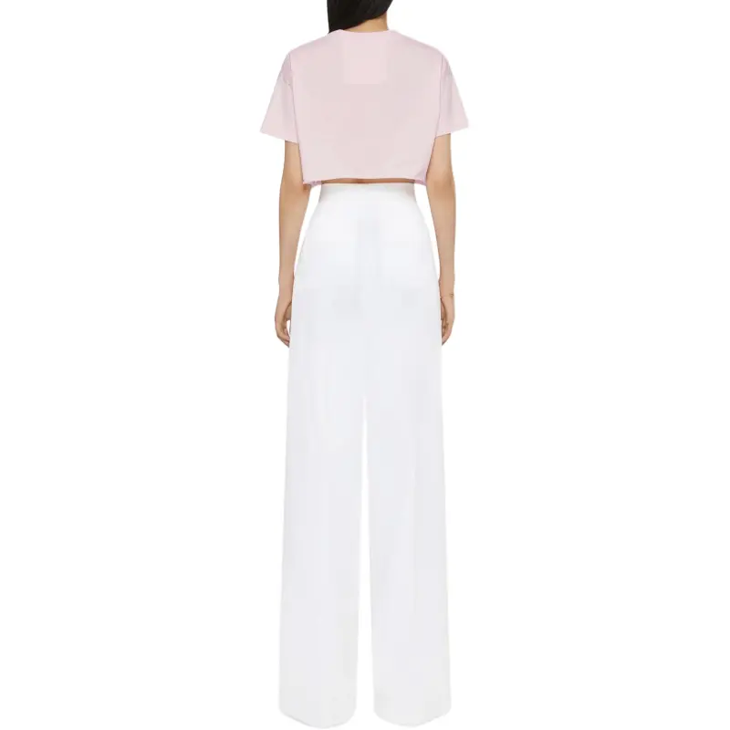 Givenchy Logo Embroidered Cropped T Shirt-2