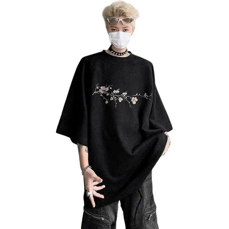 DARK HORSE 3/4 Sleeve American Style Luxury Streetwear Oversized Short Sleeved Unisex-4