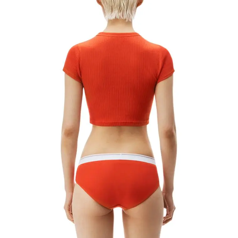 Alexander Wang Crop Top Women's Red-3