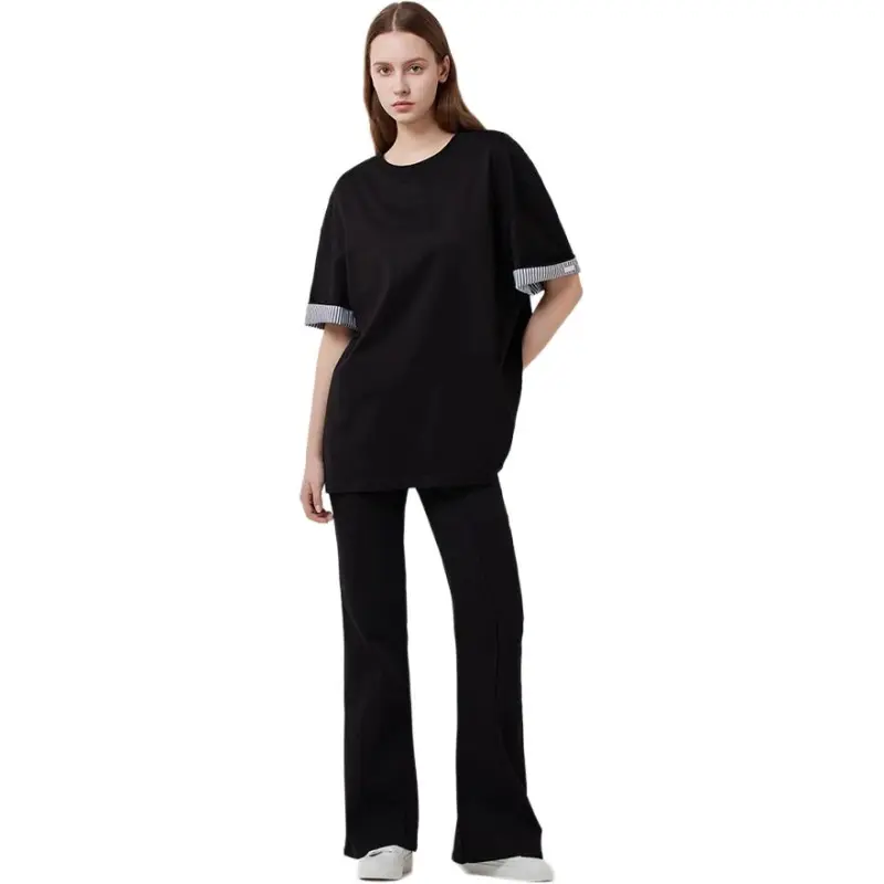 DEGAIA Drop Shoulder Sleeve T Shirt Women's-1