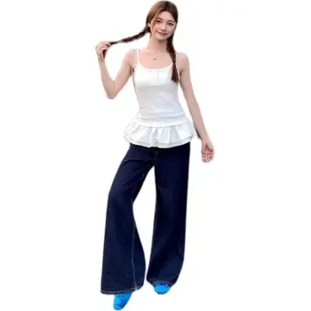 Flowers In Water Tank Top Women's White