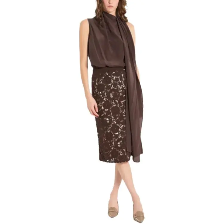 PAROSH Shirts Women's Brown-1