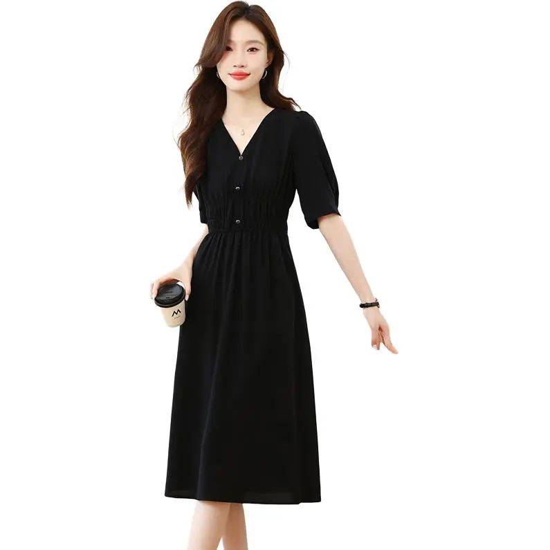 Mu Xiao Xin Short Sleeved Dress Women's-4
