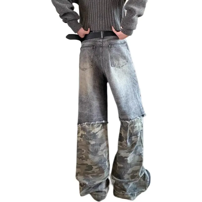 DAFK Jeans Men's Black Camouflage -1