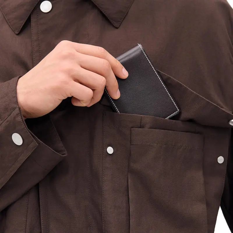 HERMES Jackets & Coats Men's Cocoa Brown-4