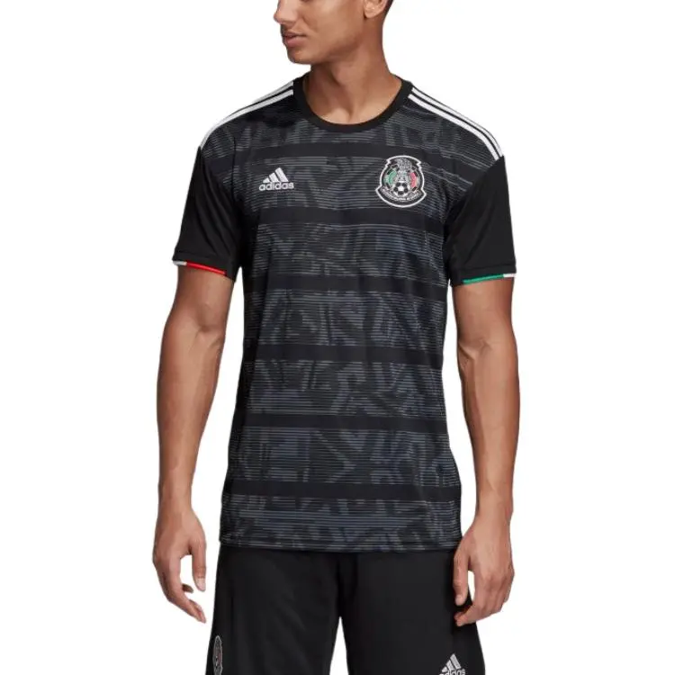 Adidas Mexico Soccer Jersey Men's Black-3