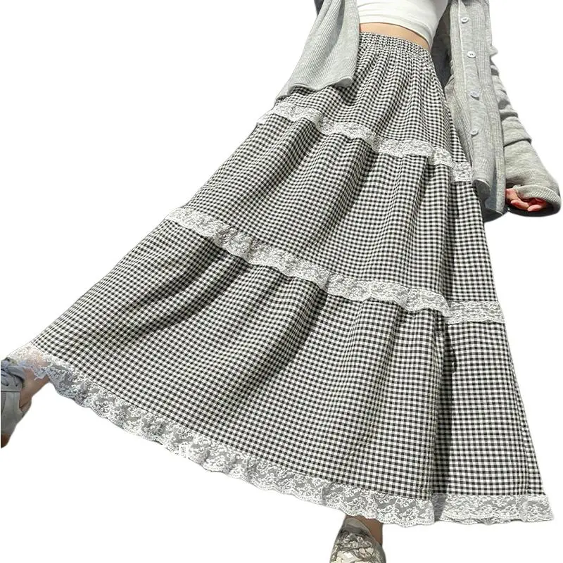 XIANSINIAO Casual Long Skirt Women's-1