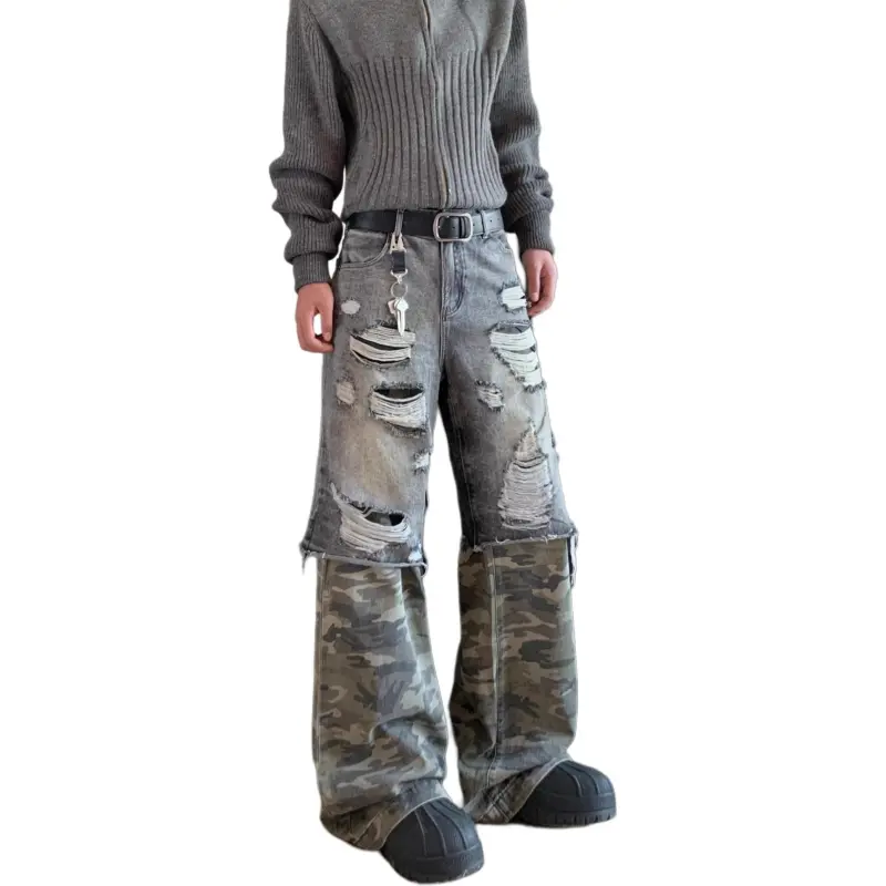 DAFK Jeans Men's Black Camouflage -3