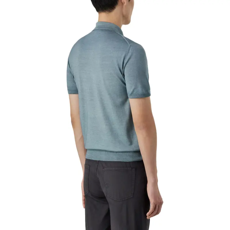 Canali Polo Shirts Men Green-2