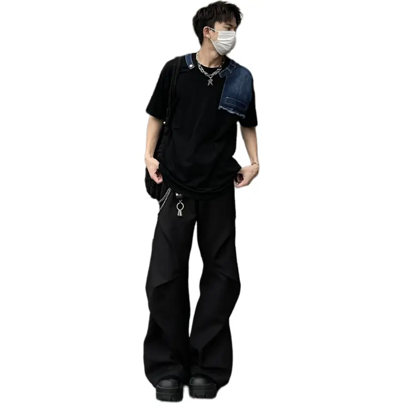 FONDLOOK T Shirts Unisex Black-1