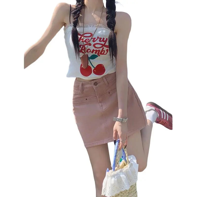 Kazakhstan Denim Short Skirts Women's-2