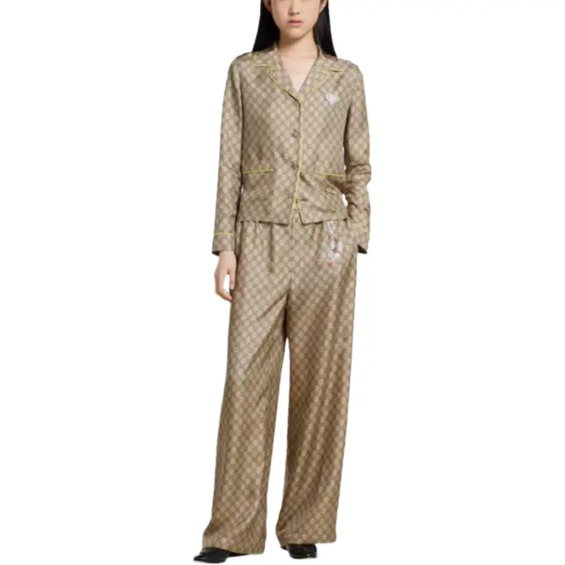 GUCCI Shirt Women's Beige Brown-1