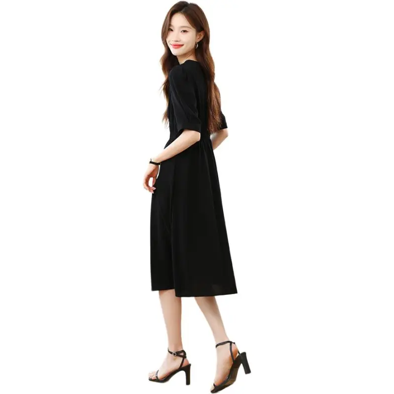 Mu Xiao Xin Short Sleeved Dress Women's-2
