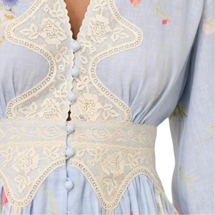 Zimmermann Lucky Lace Plunge Mini Dress-7