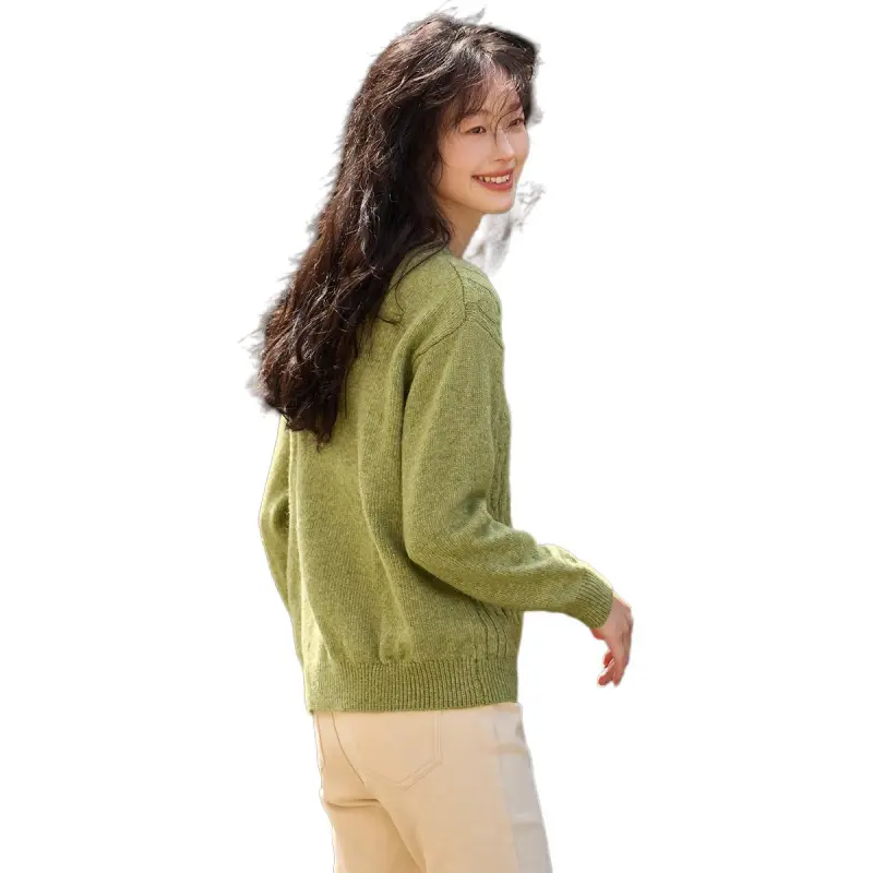 Mo Han Yi Mei Knitwear Women's Green-1